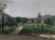 Friedrich August von Kaulabch Garden in Ohlstadt Spain oil painting artist
